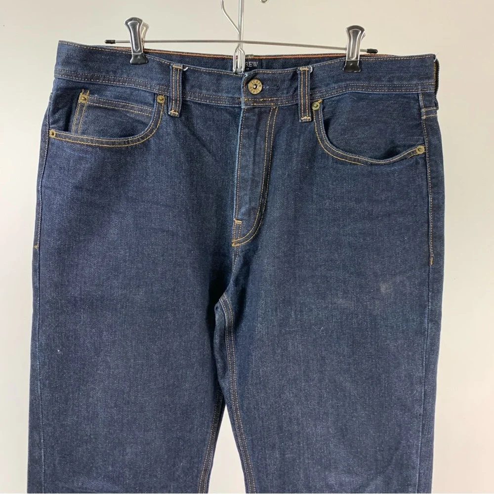 J. Crew Sutton Dark Wash 100% Cotton Jeans 33 x 32”